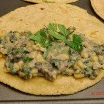 Assembling Kale Black Bean and Corn Moons